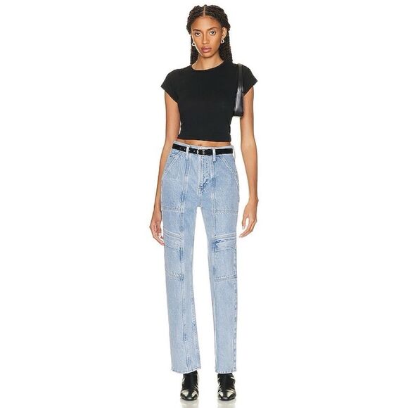 NWT Agolde Cooper Cargo Jeans in Rank, Size 26 - Picture 8 of 16